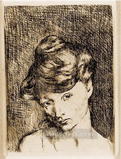 Cabeza de mujer Madeleine 1905 Pablo Picasso Pintura al óleo